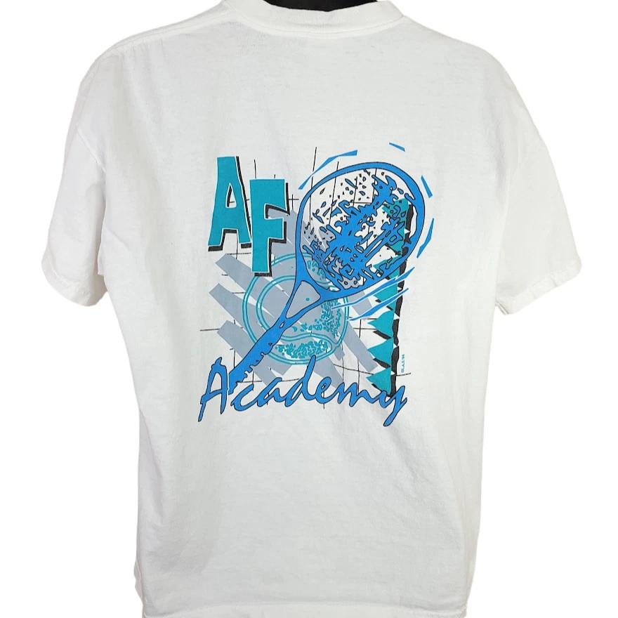 Vintage Air Force Academy Tennis 100% Cotton T-shirt Mens Tees Top Mens Size XL 90s Military Made In USA XL
Vintage Air Force Academy Tennis 100% Cotton T-shirt Mens Tees Top Mens Size XL 90s Military Made In USA XL
