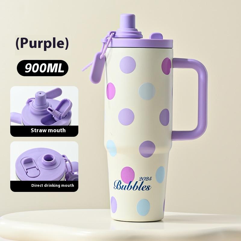 Light Luxury Twilight Stainless Steel Insulated Cup Large-capacity Straw Home Car Ice Cup High-end Creative Cartoon Straw Cup 900ml фіолетовий
Light Luxury Twilight Stainless Steel Insulated Cup Large-capacity Straw Home Car Ice Cup High-end Creative Cartoon Straw Cup 900ml фіолетовий