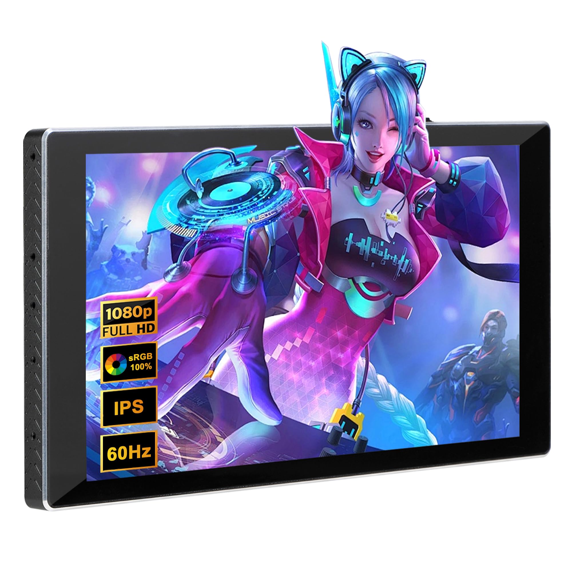 7 Inch Portable Monitor Touch Mini Monitor IPS 1080P LCD Display Second Screen Small USB C HDMI for Gaming and Lightweight Screen, (1920x1080) 60Hz, чорний
7 Inch Portable Monitor Touch Mini Monitor IPS 1080P LCD Display Second Screen Small USB C HDMI for Gaming and Lightweight Screen, (1920x1080) 60Hz, чорний