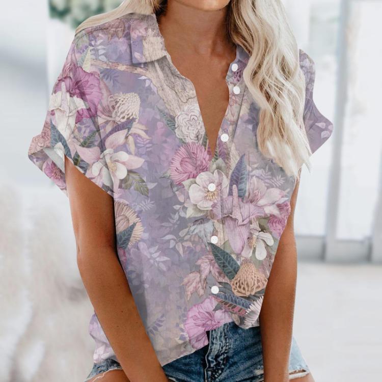Women Short Sleeve V Neck Pullover Button Shirt Loose Beach Tops Elegant Dressy Work Summer Shirts S
Women Short Sleeve V Neck Pullover Button Shirt Loose Beach Tops Elegant Dressy Work Summer Shirts S