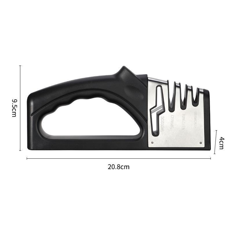 4-in-1 Quick Knife and Scissor Sharpener with Four-Stage Stainless Steel Whetstone for Kitchen Use
4-in-1 Quick Knife and Scissor Sharpener with Four-Stage Stainless Steel Whetstone for Kitchen Use