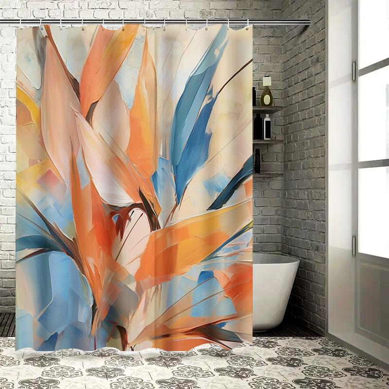 Artistic Shower Curtain Decor Orange Blue White Floral Printed Water Resistant Bath Matting For Bathroom Decorations – Perfect G W60H190(CM)-1 Pcs
Artistic Shower Curtain Decor Orange Blue White Floral Printed Water Resistant Bath Matting For Bathroom Decorations – Perfect G W60H190(CM)-1 Pcs