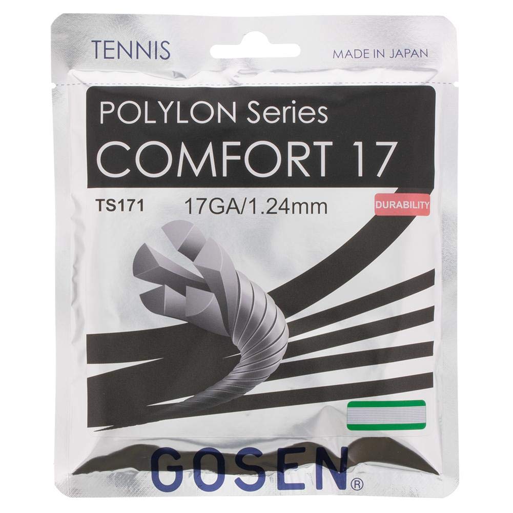 Теннисная струна GOSEN Polylon Comfort 17 White 40ft, четкая на ощупь и прочная, из полиэстера
Теннисная струна GOSEN Polylon Comfort 17 White 40ft, четкая на ощупь и прочная, из полиэстера