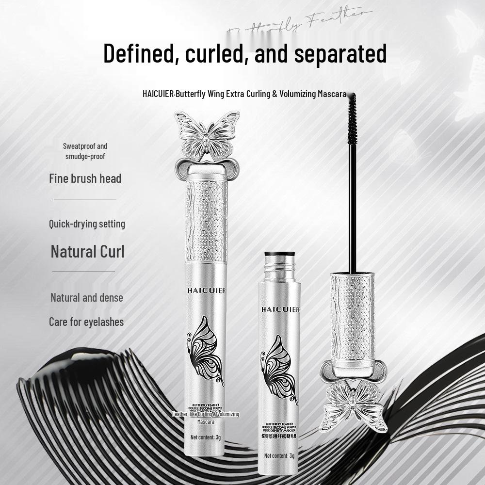 Haitrier Butterfly Wing Mascara: Extra Volume, Delicate, Silky, Smudge-Proof, Waterproof, Sweat-Proof, Curling Formula.
Haitrier Butterfly Wing Mascara: Extra Volume, Delicate, Silky, Smudge-Proof, Waterproof, Sweat-Proof, Curling Formula.