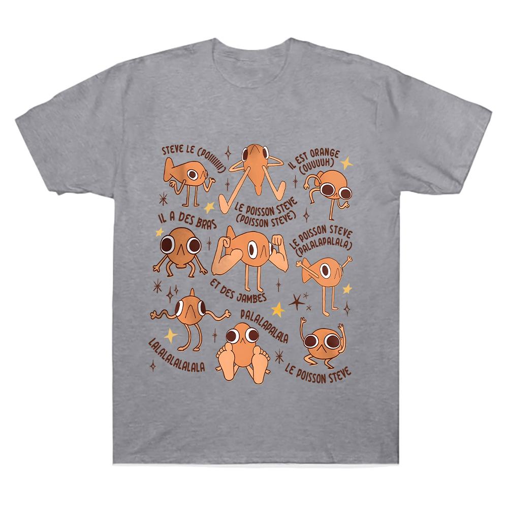Le Poisson Steve Funny Fish Memes T-shirts Cotton Casual T-Shirt Summer Crewneck Breathable Tees Trends Women Men Casual Tshirts L
Le Poisson Steve Funny Fish Memes T-shirts Cotton Casual T-Shirt Summer Crewneck Breathable Tees Trends Women Men Casual Tshirts L