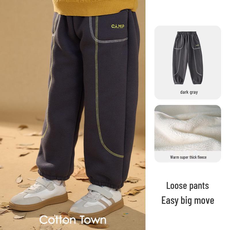 Thick Fleece Lined Cotton Pants for Kids - Warm Autumn/Winter Long Pants for Boys & Girls 90cm Waist 50cm темно-сірий
Thick Fleece Lined Cotton Pants for Kids - Warm Autumn/Winter Long Pants for Boys & Girls 90cm Waist 50cm темно-сірий