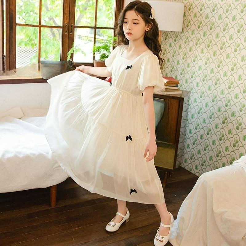 Girls Chiffon Dress Summer Short-sleeved Puff Sleeve Long Skirt Princess Skirt 120 бежевый
Girls Chiffon Dress Summer Short-sleeved Puff Sleeve Long Skirt Princess Skirt 120 бежевый