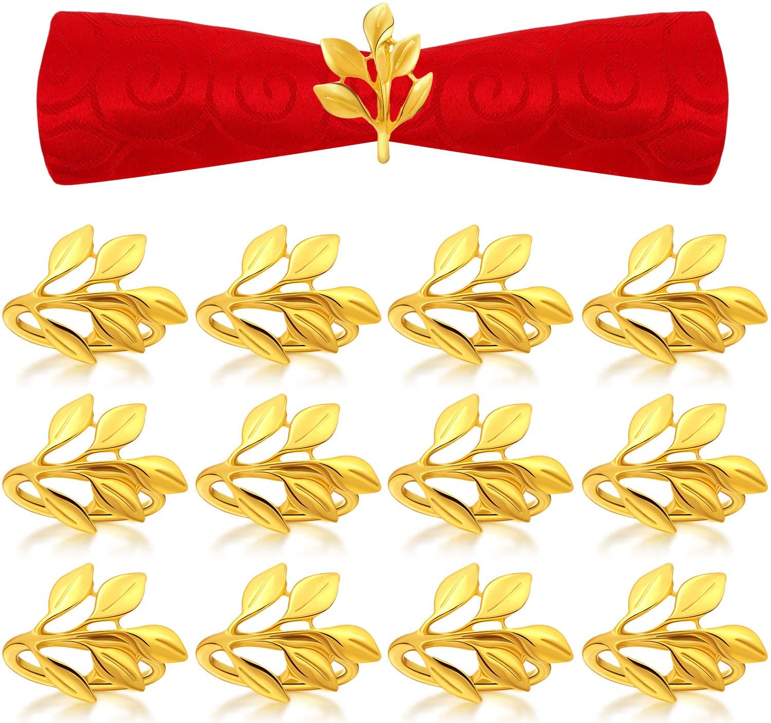 12pcs/lot Napkin Ring Holder for Wedding Banquet, Linen, Gold and Silver Leaves, Dining Table, Family Kitchen
12pcs/lot Napkin Ring Holder for Wedding Banquet, Linen, Gold and Silver Leaves, Dining Table, Family Kitchen