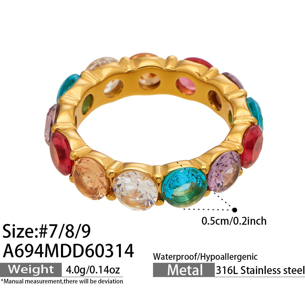 5A colored zircon ring, 18K gold-plated, niche design, light luxury, color-retaining ring No. 9
5A colored zircon ring, 18K gold-plated, niche design, light luxury, color-retaining ring No. 9