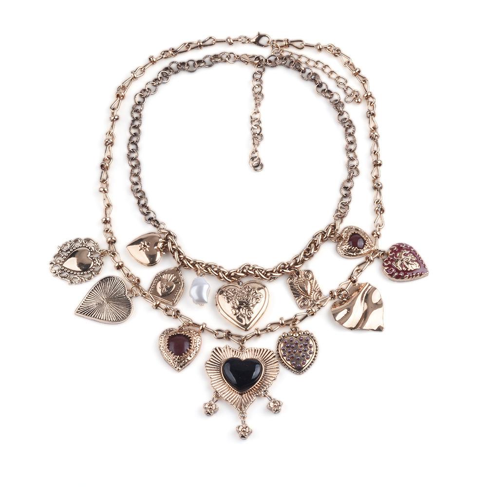 Многослойное ожерелье Love Pearl, ожерелье, ювелирные изделия, женское ожерелье из сплава с каплями масла и бриллиантами, подвеска в стиле бохо золотой
Многослойное ожерелье Love Pearl, ожерелье, ювелирные изделия, женское ожерелье из сплава с каплями масла и бриллиантами, подвеска в стиле бохо золотой