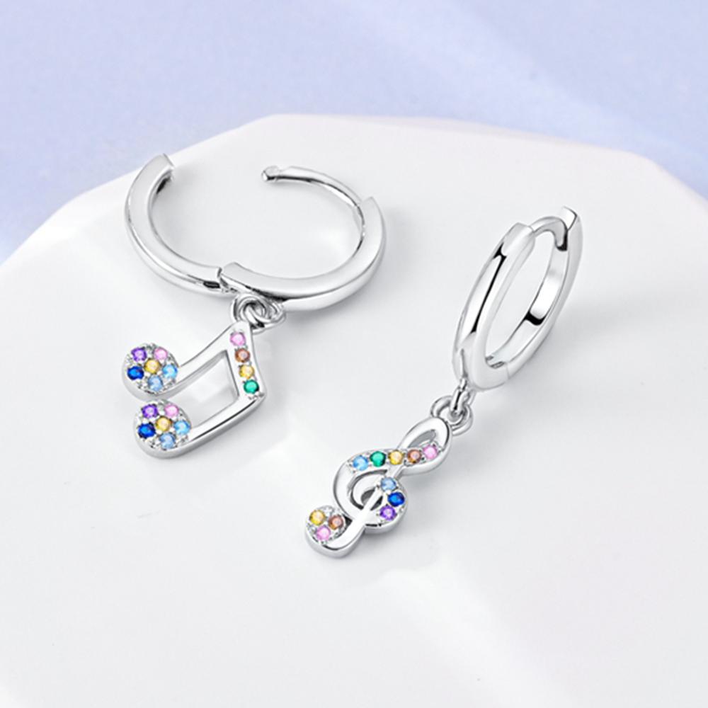 Woman Hoop Earrings Silver Colors Colored Zirconia Music For Women Earrings Jewelry Gifts
Woman Hoop Earrings Silver Colors Colored Zirconia Music For Women Earrings Jewelry Gifts