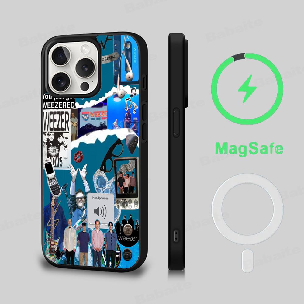 W-Weezer Band Phone Case Magesafe Magnetic Wireless Charge Case For iPhone 16 11 12 13 14 15 Pro Max Plus Mini iPhone 14 Pro
W-Weezer Band Phone Case Magesafe Magnetic Wireless Charge Case For iPhone 16 11 12 13 14 15 Pro Max Plus Mini iPhone 14 Pro