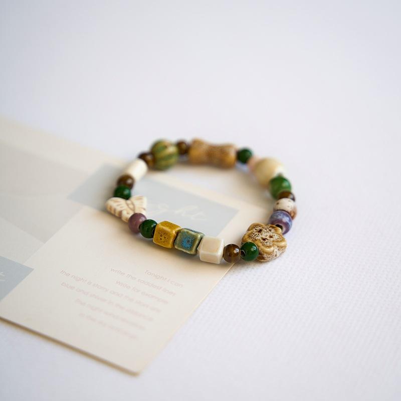 Summer Jingdezhen ceramic bracelet female versatile ceramic beaded ethnic style butterfly bracelet wholesale
Summer Jingdezhen ceramic bracelet female versatile ceramic beaded ethnic style butterfly bracelet wholesale