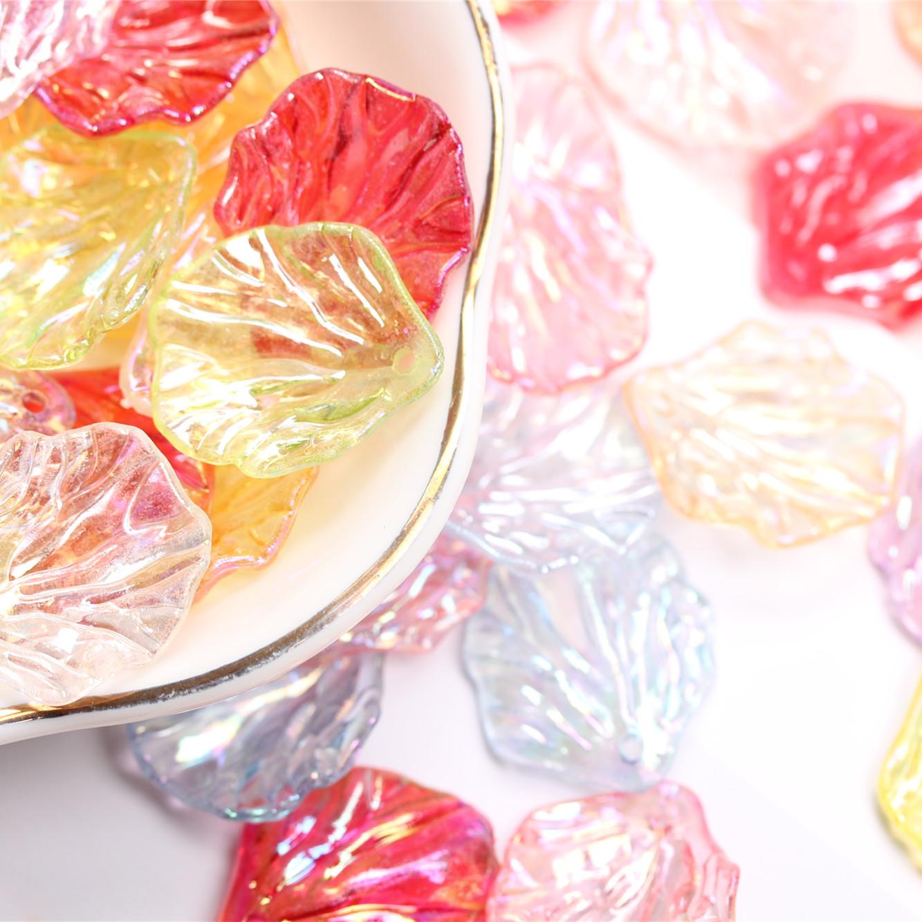 Fashion for Jewelry Making AB Colorful Acrylic Cabbage Leaf Petal Beads 100pcs Handmade Material with Holes Accessories
Fashion for Jewelry Making AB Colorful Acrylic Cabbage Leaf Petal Beads 100pcs Handmade Material with Holes Accessories