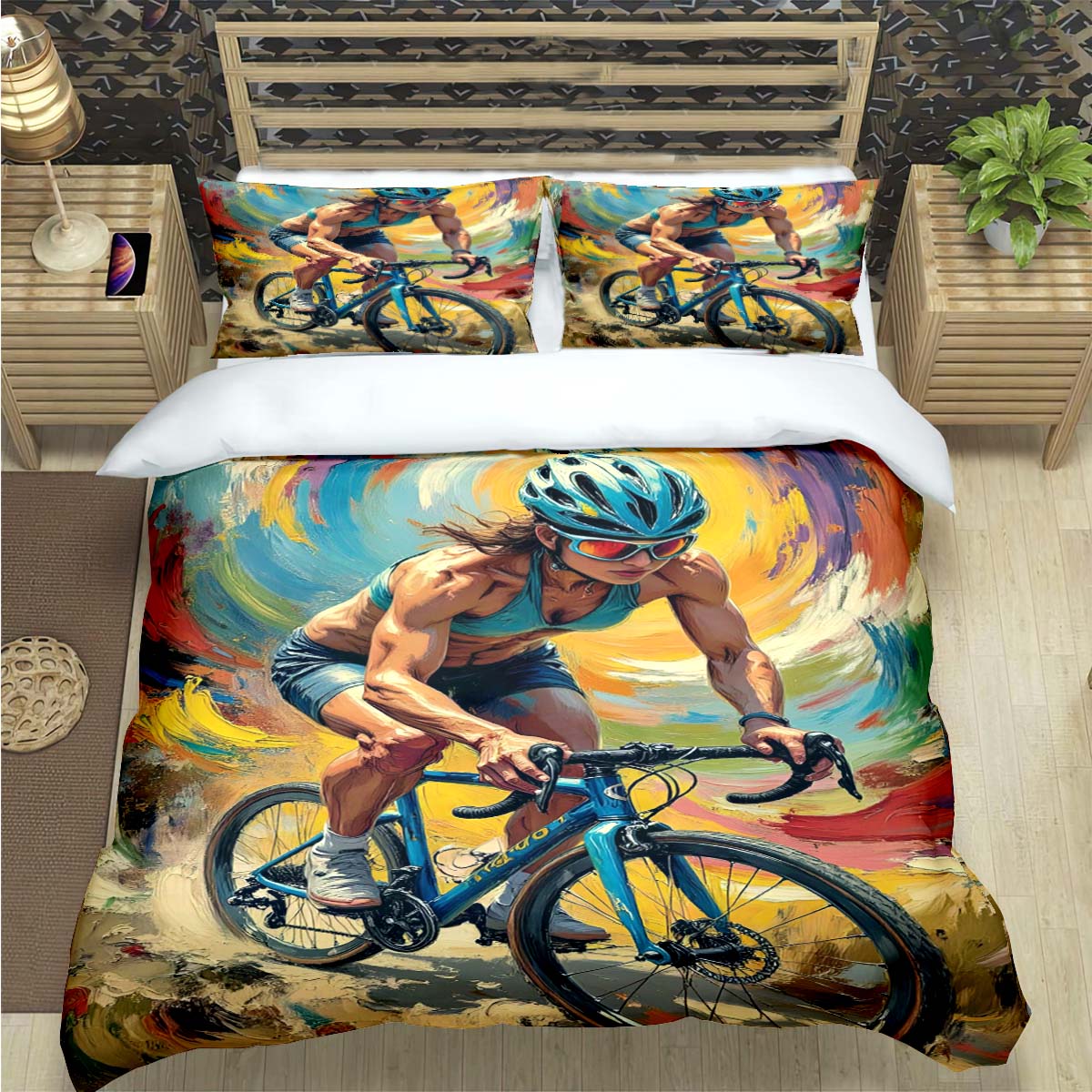 Fashion Mountain Biking Ttadej Pogacar Print Bedding Sets Bed Supplies Set Duvet Cover Bed Comforter Set Bedding Set Luxury Gift US Queen(228*228cm)3pcs
Fashion Mountain Biking Ttadej Pogacar Print Bedding Sets Bed Supplies Set Duvet Cover Bed Comforter Set Bedding Set Luxury Gift US Queen(228*228cm)3pcs