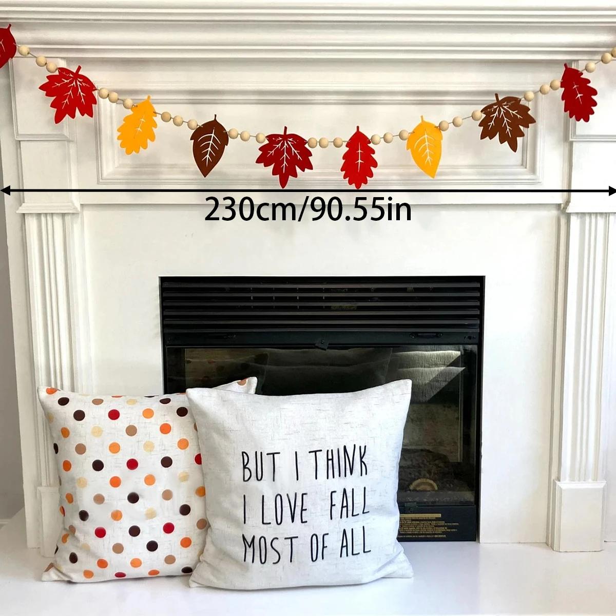 Autumn Leaf Garland Fall Maple Leaf Hanging Banner for Harvest Thanksgiving Seasonal Home Decoration Wood Bead Felt Decor Gift
Autumn Leaf Garland Fall Maple Leaf Hanging Banner for Harvest Thanksgiving Seasonal Home Decoration Wood Bead Felt Decor Gift