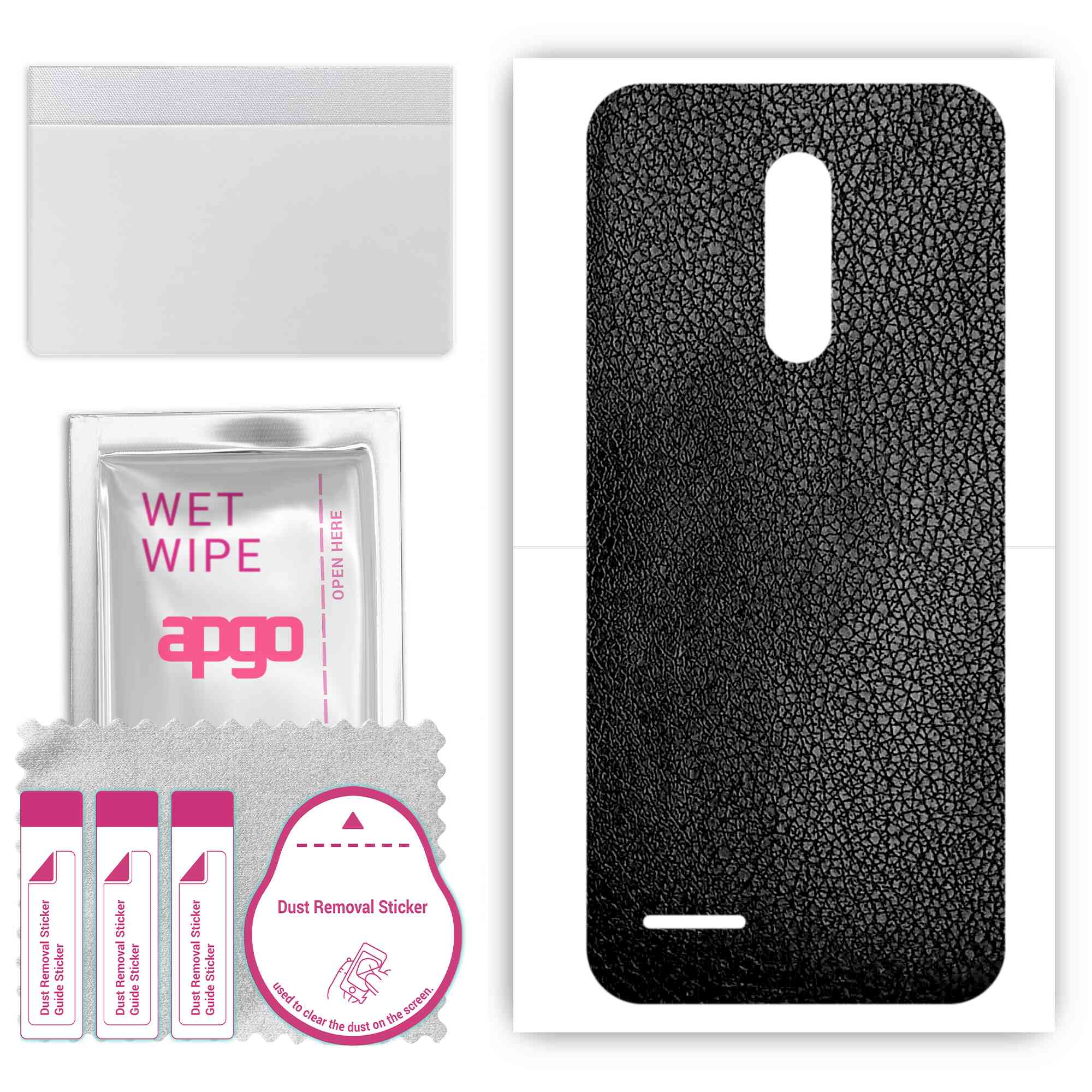 Apgo Protective Skin Sticker для задньої панелі, сумісної з Ulefone Note 8, Wrap Film, Foil, Vinyl - Pattern Black Leather
Apgo Protective Skin Sticker для задньої панелі, сумісної з Ulefone Note 8, Wrap Film, Foil, Vinyl - Pattern Black Leather