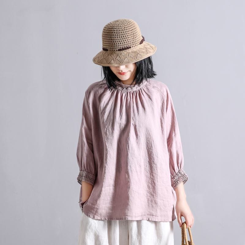 Johnature летние винтажные льняные лоскутные кружевные свободные однотонные женские рубашки простые топы с рукавами три четверти One Size розовый
Johnature летние винтажные льняные лоскутные кружевные свободные однотонные женские рубашки простые топы с рукавами три четверти One Size розовый