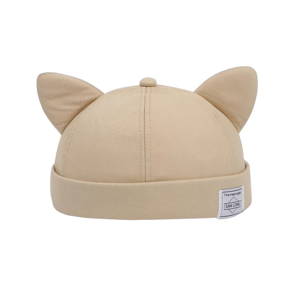 Fashion Cotton Cat Ears Landlord Hat Solid Color Brimless Beanie Hat Adjustable Hip Hop Melon Skin Hat Spring Summer хакі
Fashion Cotton Cat Ears Landlord Hat Solid Color Brimless Beanie Hat Adjustable Hip Hop Melon Skin Hat Spring Summer хакі