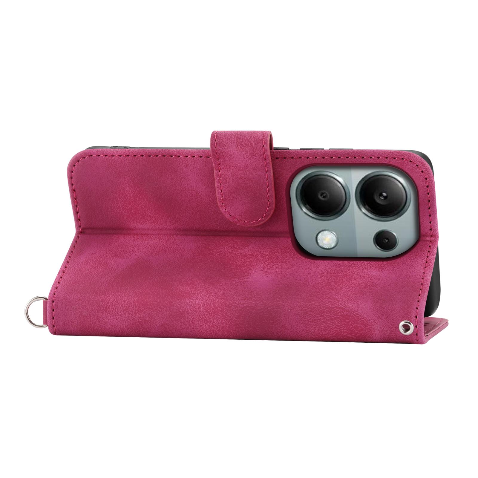 For Xiaomi Redmi Note 13 Pro 4G/Poco M6 Pro 4G Case Flower Pattern Skin-touch Phone Cover with 2 Straps Wine Red
For Xiaomi Redmi Note 13 Pro 4G/Poco M6 Pro 4G Case Flower Pattern Skin-touch Phone Cover with 2 Straps Wine Red