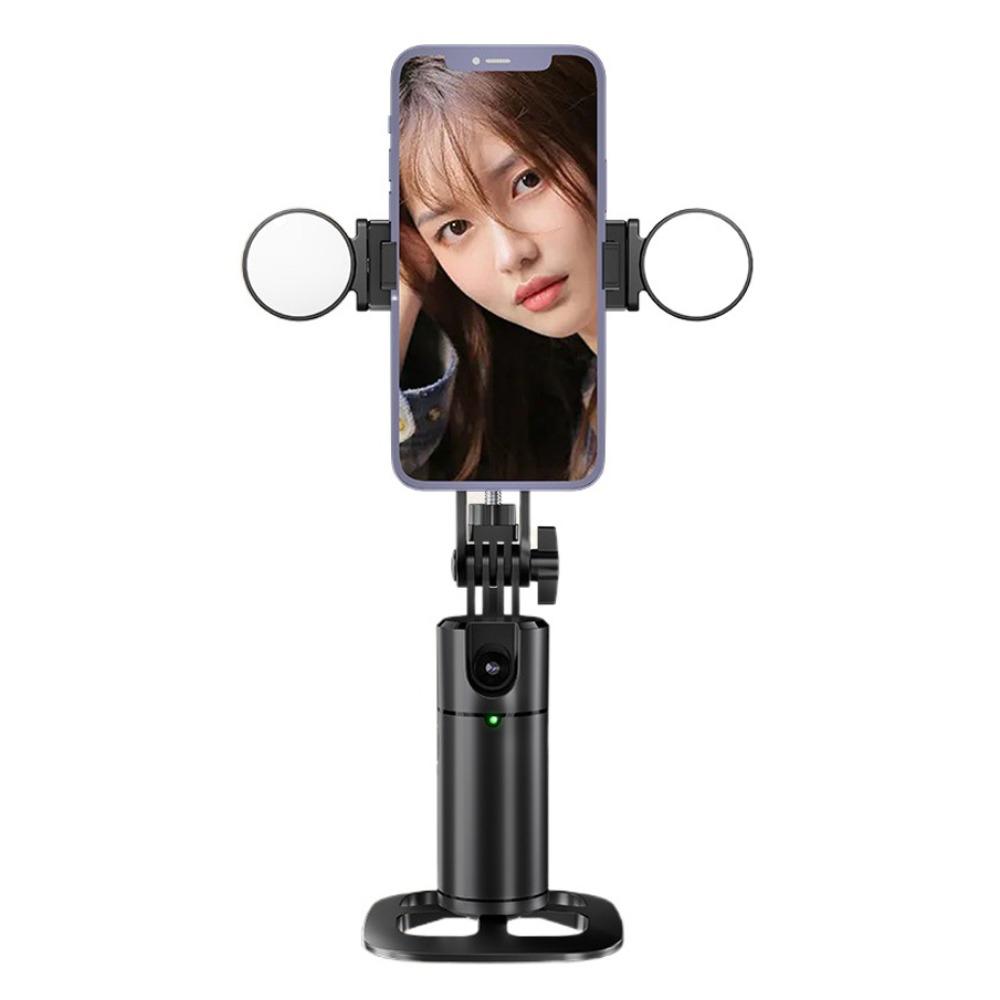 360° Rotating Smartphone Gimbal Stabilizer Facial Recognition Gimbal Auto Selfie black with light
360° Rotating Smartphone Gimbal Stabilizer Facial Recognition Gimbal Auto Selfie black with light