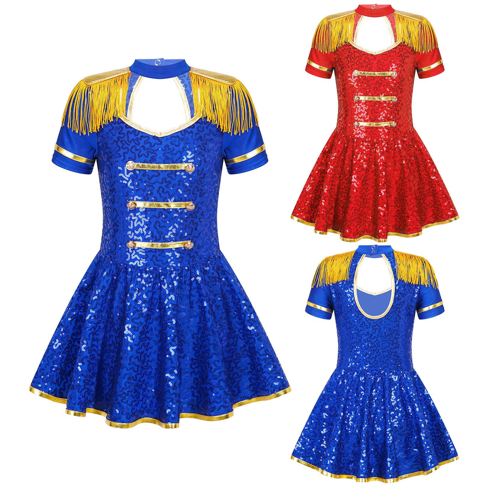 Girls Circus Costume Shiny Sequin Top Gold Tassel Epaulets Built In Briefs Honor Guard Performance Outfit 15-16 Years червоний
Girls Circus Costume Shiny Sequin Top Gold Tassel Epaulets Built In Briefs Honor Guard Performance Outfit 15-16 Years червоний