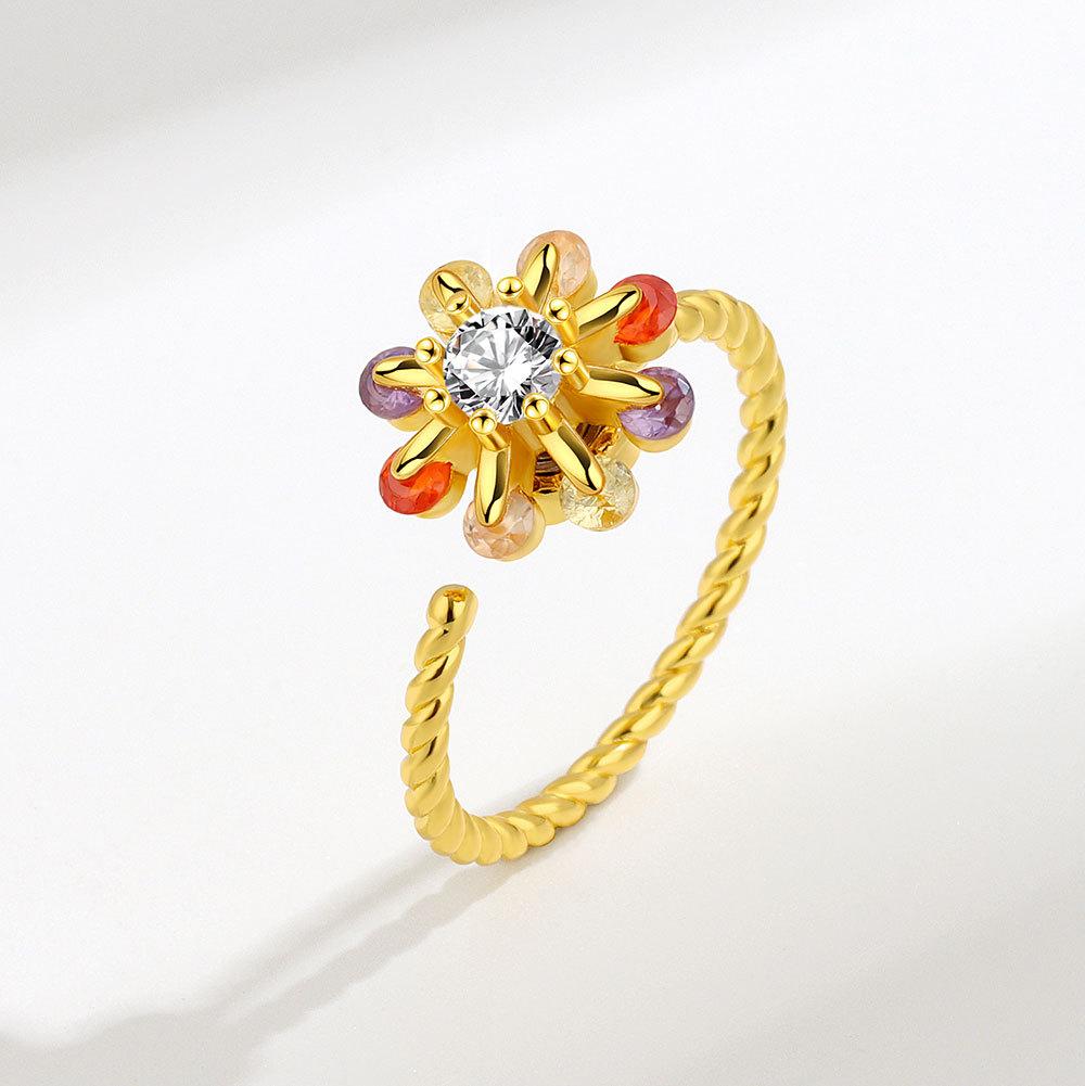 Women Anti Anxiety Spinner Ring Colorful Cubic Zirconia Rotatable Fidget Ring Stress Relief Jewelry Gift For Her opening adjustable золотой
Women Anti Anxiety Spinner Ring Colorful Cubic Zirconia Rotatable Fidget Ring Stress Relief Jewelry Gift For Her opening adjustable золотой