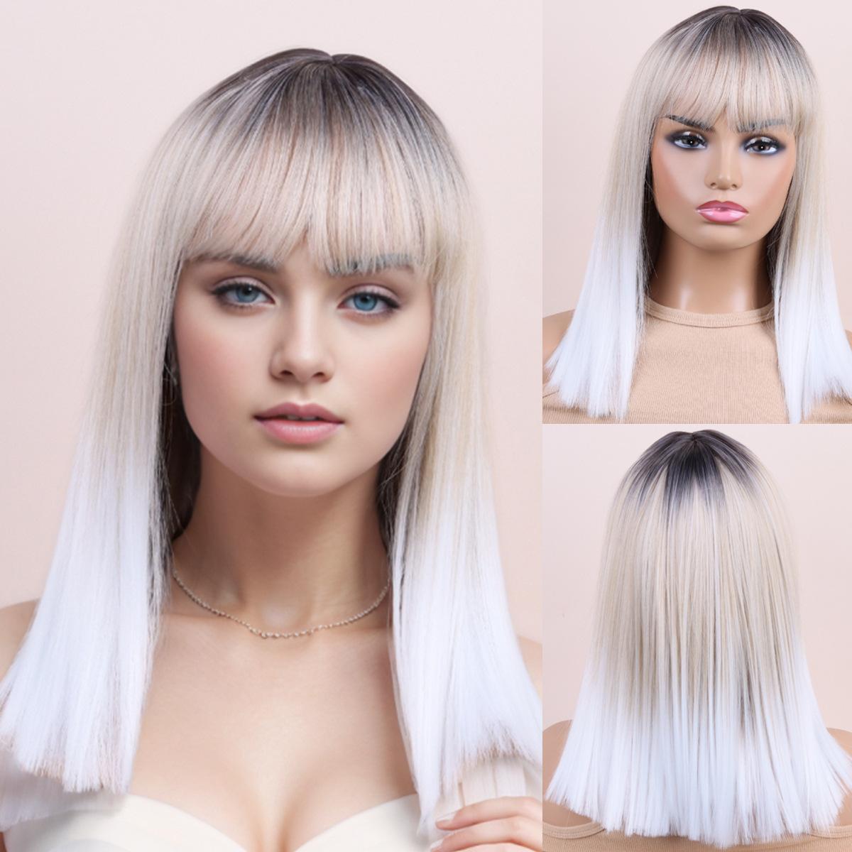 Синтетические светлые коричневые белые красные парики с челкой короткие прямые парики для женщин ежедневный косплей натуральный парик из термостойкого волокна белого золота
Синтетические светлые коричневые белые красные парики с челкой короткие прямые парики для женщин ежедневный косплей натуральный парик из термостойкого волокна белого золота