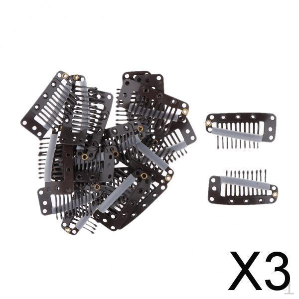3x20 Pcs Hair Extension Snap Clips Wig Grips Clip Wigs Accessories Dark Brown
3x20 Pcs Hair Extension Snap Clips Wig Grips Clip Wigs Accessories Dark Brown