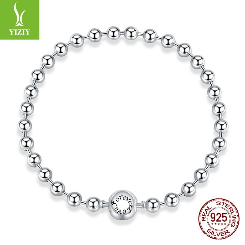 Браслет из стерлингового серебра 925 пробы с круглыми бусинами для мужчин и женщин, простое платиновое ручное украшение с ветровым покрытием Scb208 17cm
Браслет из стерлингового серебра 925 пробы с круглыми бусинами для мужчин и женщин, простое платиновое ручное украшение с ветровым покрытием Scb208 17cm