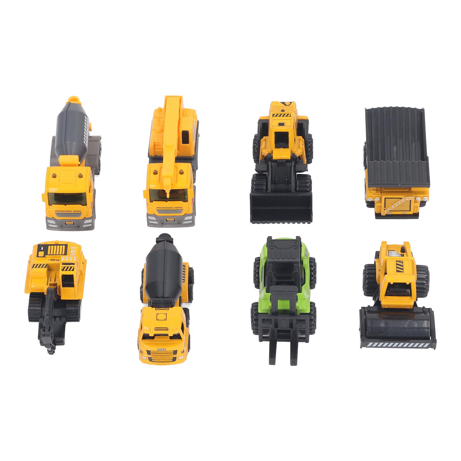 8pcs 1:60 Scale Construction Trucks Toy Set Lifelike Plastic Alloy Pull Back Cars Model Educational
8pcs 1:60 Scale Construction Trucks Toy Set Lifelike Plastic Alloy Pull Back Cars Model Educational