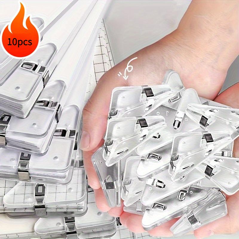 10pcs Transparent Triangle Clip- Right Angle, Anti Roll Plastic Folder, Suitable for Office, School, and Home Organizations
10pcs Transparent Triangle Clip- Right Angle, Anti Roll Plastic Folder, Suitable for Office, School, and Home Organizations