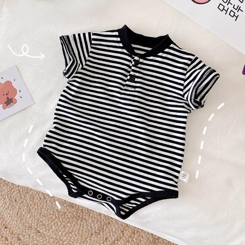 Summer Baby Bodysuit For Toddler Boys Color Stripes Thin Breathable Jumpsuit One Piece Comfortable Style 90(2Y)
Summer Baby Bodysuit For Toddler Boys Color Stripes Thin Breathable Jumpsuit One Piece Comfortable Style 90(2Y)