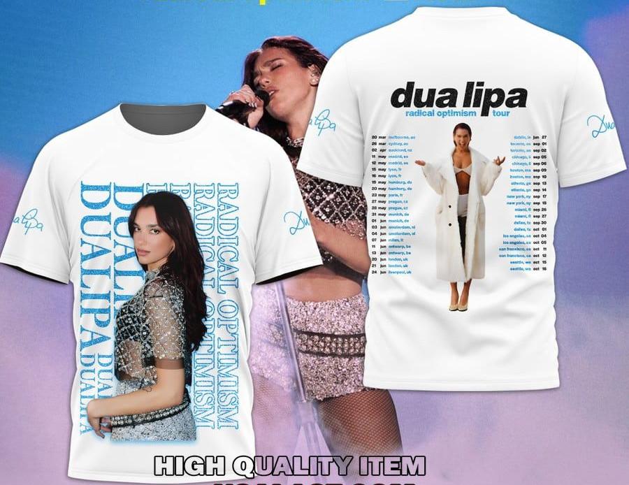 Dua Lipa Radical Optimism Tour Premium 3D Shirt 2XL
Dua Lipa Radical Optimism Tour Premium 3D Shirt 2XL