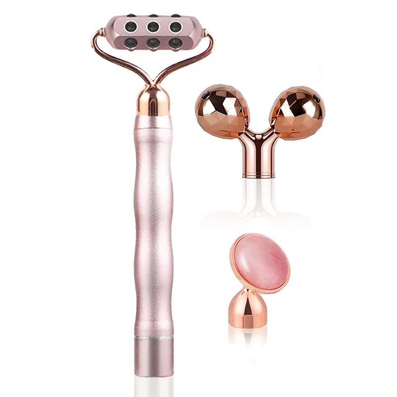 3 In 1 3D Roller Germanium Stone Beauty Bar Rose Quartz Electric Face Lifting Roller Slimmin Facial Massage Roller Gua Sha Tools слоновая кость
3 In 1 3D Roller Germanium Stone Beauty Bar Rose Quartz Electric Face Lifting Roller Slimmin Facial Massage Roller Gua Sha Tools слоновая кость