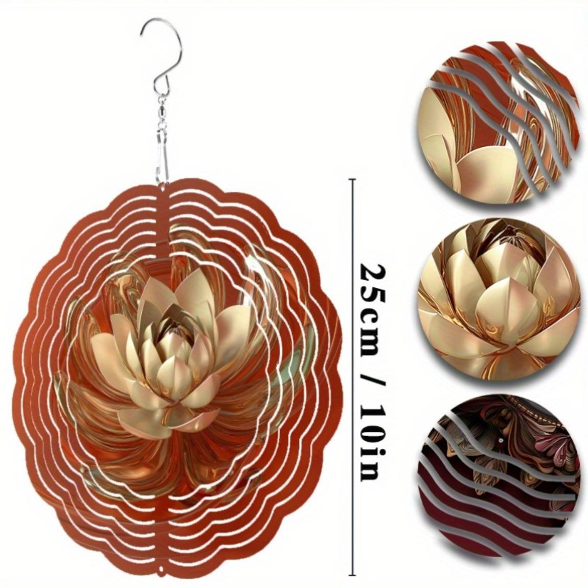 10 Inch Hanging Wind Spinner for Outdoor Decor Lawn Balcony Garden Spring Summer Dynamic Artistic Design with 360 Degree Hook 01A
10 Inch Hanging Wind Spinner for Outdoor Decor Lawn Balcony Garden Spring Summer Dynamic Artistic Design with 360 Degree Hook 01A
