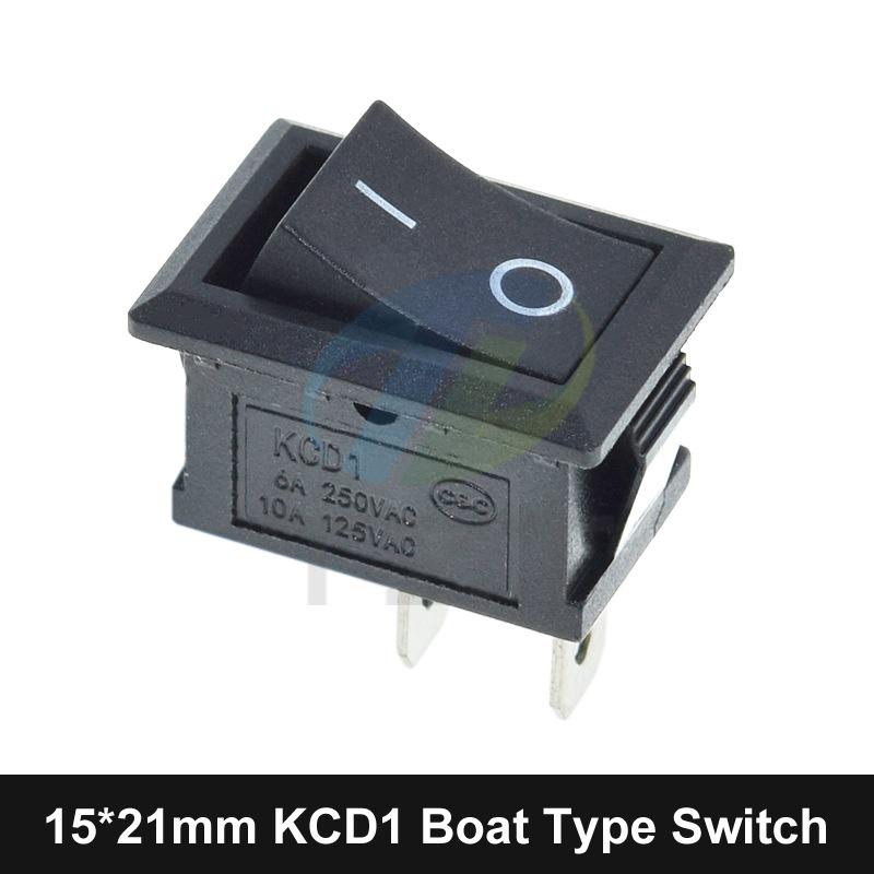 SPST 2-Pin ON/OFF G130 Rocker Switch (KCD11) 15x21mm
SPST 2-Pin ON/OFF G130 Rocker Switch (KCD11) 15x21mm