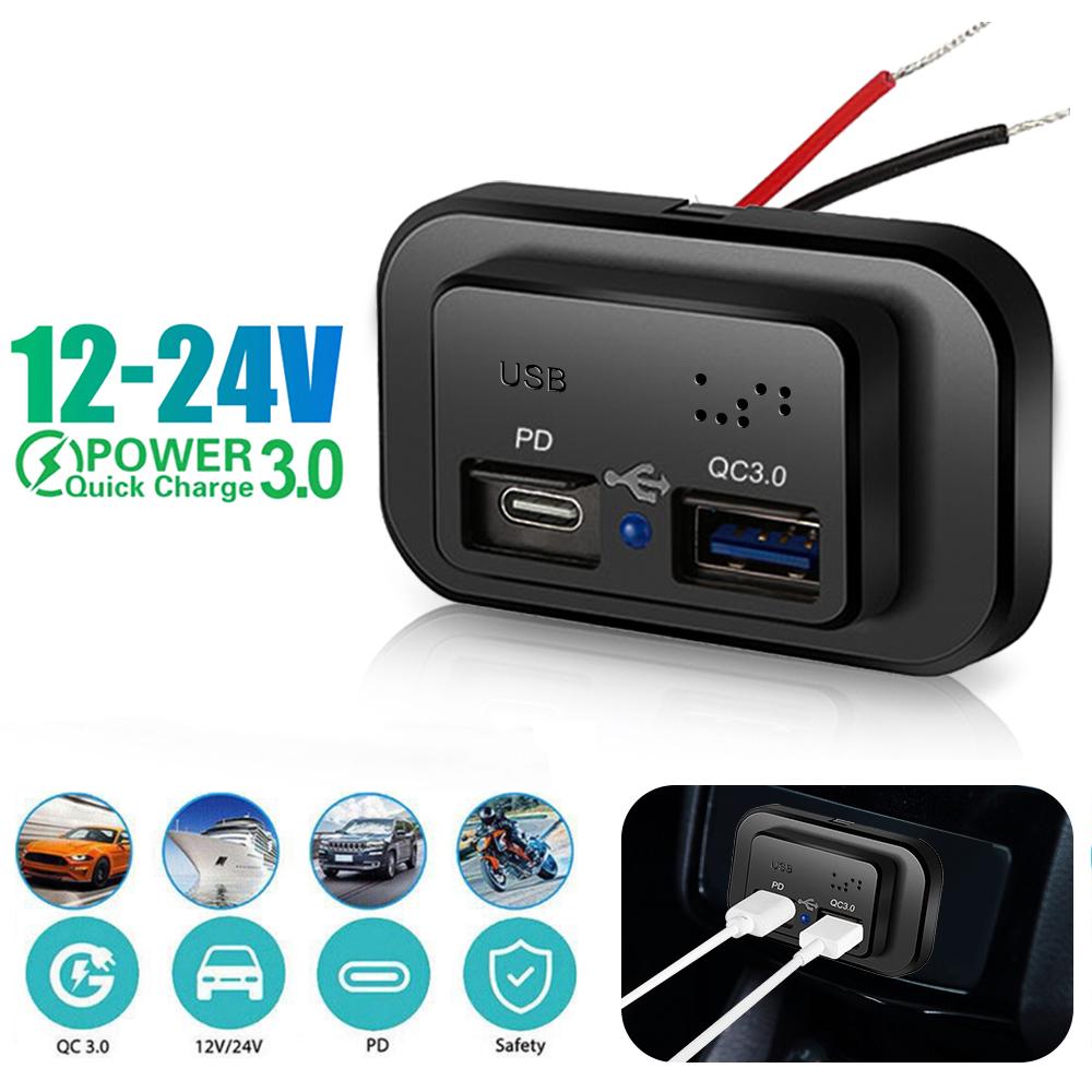QC3.0 PD двойной USB порт автомобильное зарядное гнездо 12 В 24 В телефон зарядная розетка адаптер питания для мотоцикла кемпера грузовика квадроцикла лодки автофургона
QC3.0 PD двойной USB порт автомобильное зарядное гнездо 12 В 24 В телефон зарядная розетка адаптер питания для мотоцикла кемпера грузовика квадроцикла лодки автофургона