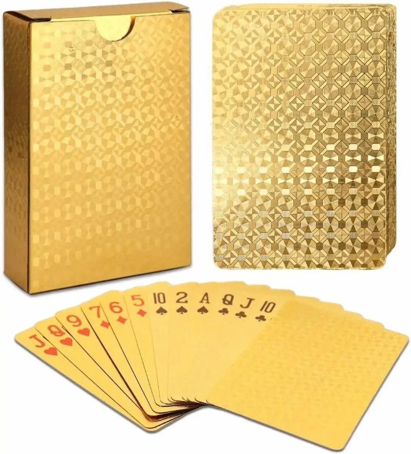 Waterproof High Definition Playing Cards PVC Playing Cards Gold Black Washable for Parties and Games золотой
Waterproof High Definition Playing Cards PVC Playing Cards Gold Black Washable for Parties and Games золотой