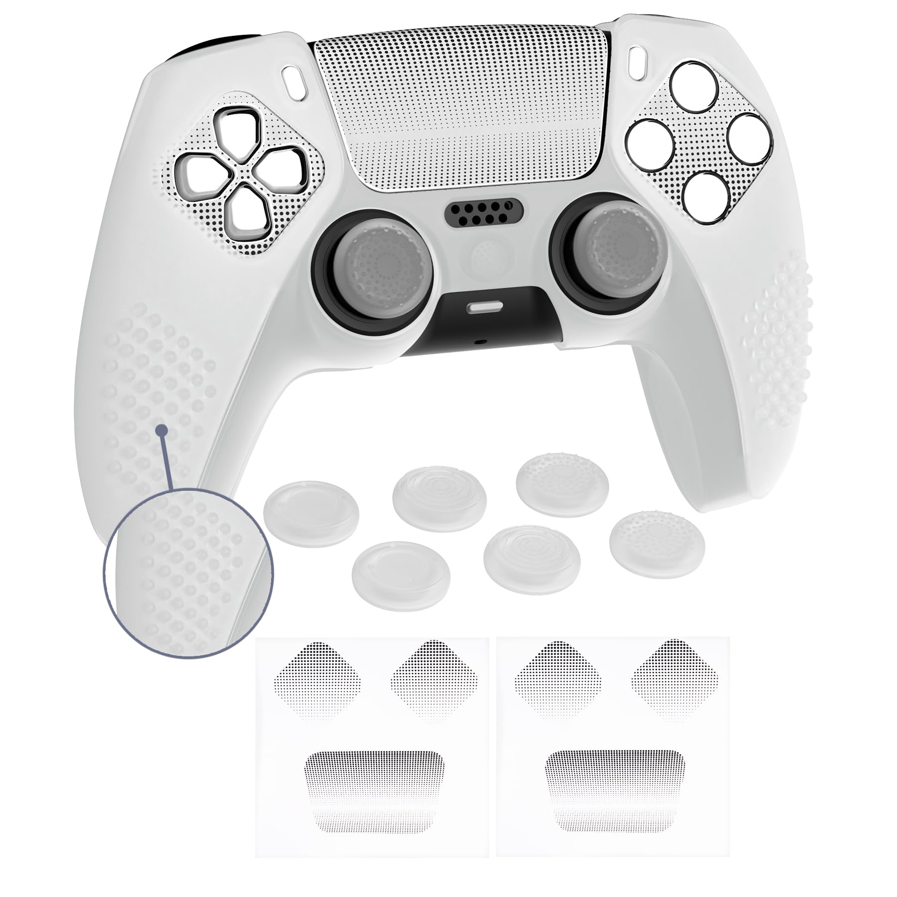 Захисний чохол для PlayVital ps5 покращений силіконовий чохол, сумісний із заряджанням 6 ковпачків для великих пальців і 2 наклейки 3D шпилька та ударостійкий контролер
Захисний чохол для PlayVital ps5 покращений силіконовий чохол, сумісний із заряджанням 6 ковпачків для великих пальців і 2 наклейки 3D шпилька та ударостійкий контролер