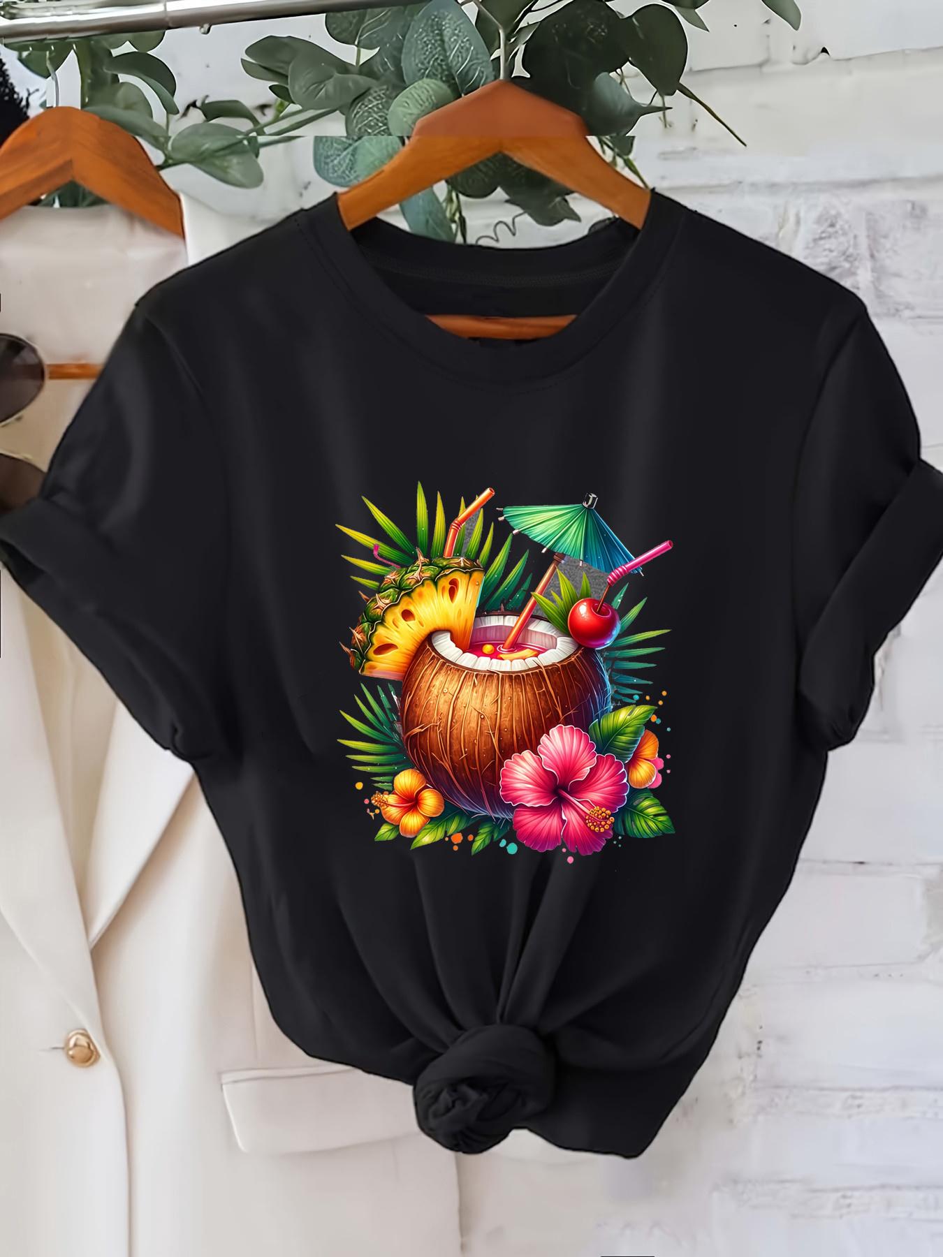 Coconut Grove Holiday Tropical Carnival in Patterns Graphic Print T-shirt, Short Sleeve Crew Neck Casual Top for Summer & Spring, Women s Clothing 5XL різнокольоровий
Coconut Grove Holiday Tropical Carnival in Patterns Graphic Print T-shirt, Short Sleeve Crew Neck Casual Top for Summer & Spring, Women s Clothing 5XL різнокольоровий