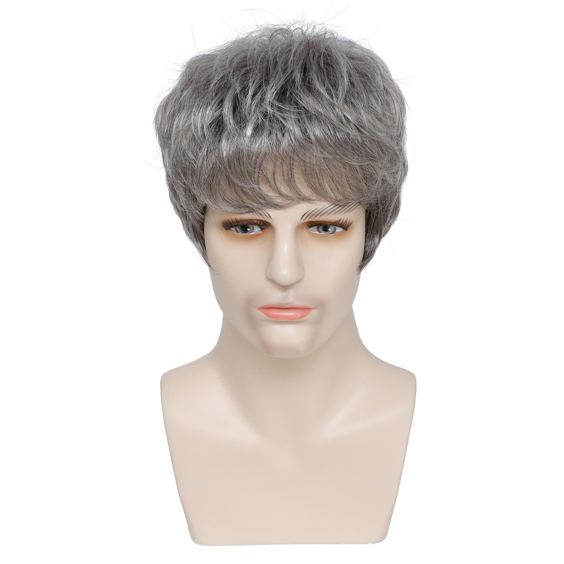 Short Male Curly Synthetic Wig with Bangs Men Layered Gray Hair for Daily Party Cosplay Heat Resistant Fibre серый
Short Male Curly Synthetic Wig with Bangs Men Layered Gray Hair for Daily Party Cosplay Heat Resistant Fibre серый