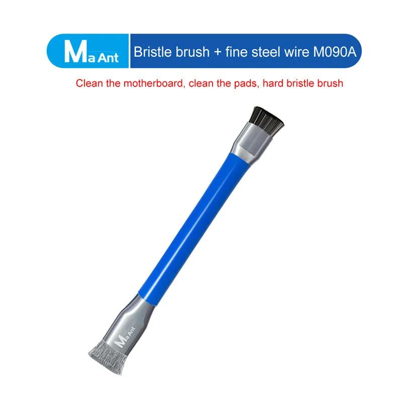 MaAnt M090A M090B Double Headed Bristle Stee Brush Circuit Board Repair IC Chip PCB Mainboard Cleaning Brushing Tools Set
MaAnt M090A M090B Double Headed Bristle Stee Brush Circuit Board Repair IC Chip PCB Mainboard Cleaning Brushing Tools Set