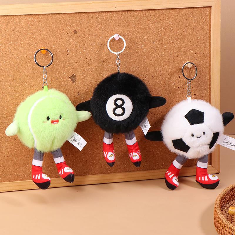 Cartoon Football Plush Toy Keychain Billiards Volleyball Dumbbells Stuffed Doll Pendant Car Key Ring Backpack Bag Decor Kid Gift
Cartoon Football Plush Toy Keychain Billiards Volleyball Dumbbells Stuffed Doll Pendant Car Key Ring Backpack Bag Decor Kid Gift