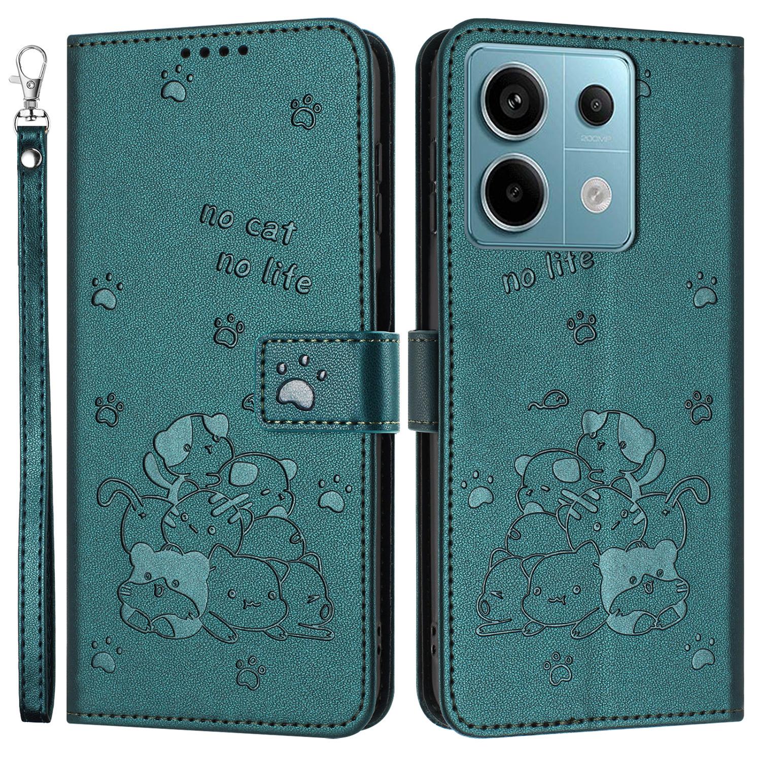 For Xiaomi Redmi Note 13 5G/Note 13 5G (China) Case with Strap Cats Imprint Leather Wallet Phone Cover A
For Xiaomi Redmi Note 13 5G/Note 13 5G (China) Case with Strap Cats Imprint Leather Wallet Phone Cover A