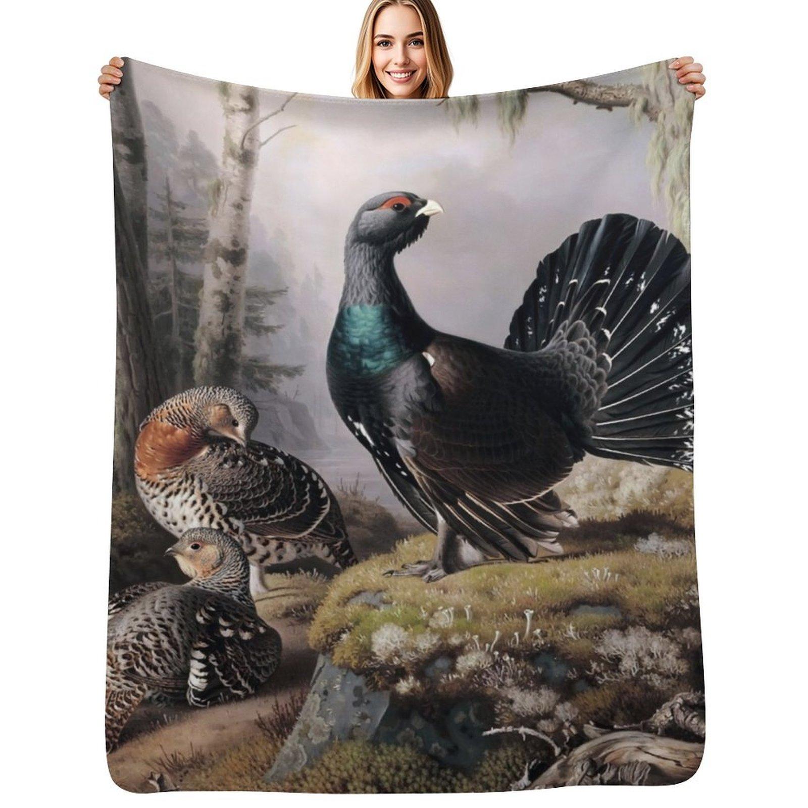 Capercaillie courting by Ferdinand von Wright Throw Blanket Multi Use Warm Blanket for Living Room Bedroom 102x76cm(40x30in)
Capercaillie courting by Ferdinand von Wright Throw Blanket Multi Use Warm Blanket for Living Room Bedroom 102x76cm(40x30in)