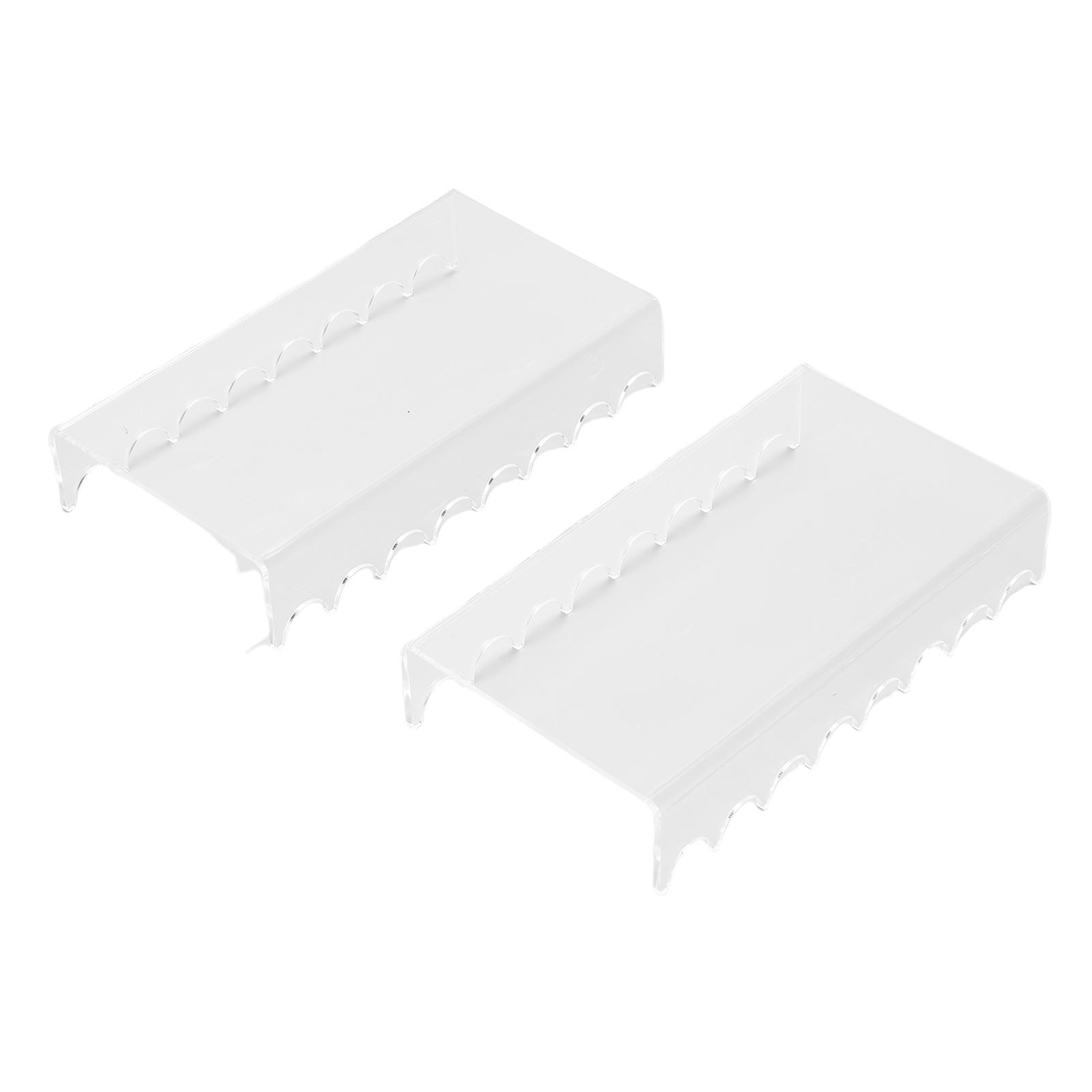 2PCS Makeup Brush Holder Clear Acrylic Horizontal Brush Drying Rack Organizer for Paint Brushes Vanity Table Accessory
2PCS Makeup Brush Holder Clear Acrylic Horizontal Brush Drying Rack Organizer for Paint Brushes Vanity Table Accessory