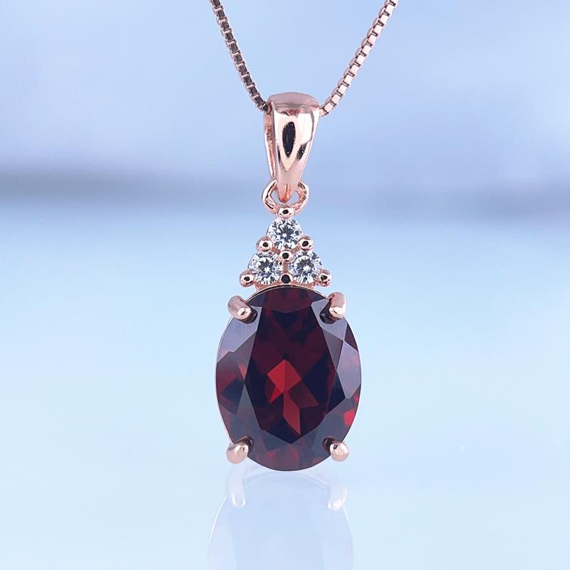 8*10MM Natural Garnet Pendant Real 925 Sterling Silver Necklace Luxury Wine Red Gemstone Fine Jewelry for Women Anniversary Gift
8*10MM Natural Garnet Pendant Real 925 Sterling Silver Necklace Luxury Wine Red Gemstone Fine Jewelry for Women Anniversary Gift