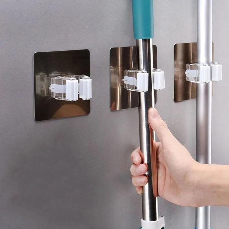 Adhesive Wall Hook Mop Hanger Organizer Broom Holder Wall Mount Mop Holder Stand Hooks Brush Broom Hanger Hook Bathroom S
Adhesive Wall Hook Mop Hanger Organizer Broom Holder Wall Mount Mop Holder Stand Hooks Brush Broom Hanger Hook Bathroom S