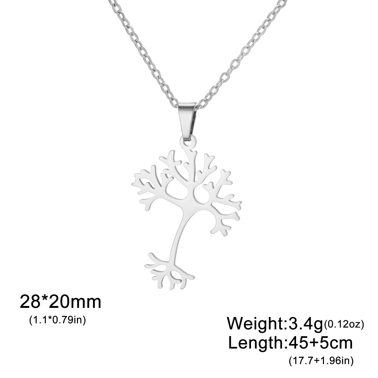 Neuron Brain Nerve Cell Pendant Necklace Stainless Steel Tree of Life Necklaces for Women Science Jewelry Birthday Gifts 2026 45-50cm
Neuron Brain Nerve Cell Pendant Necklace Stainless Steel Tree of Life Necklaces for Women Science Jewelry Birthday Gifts 2026 45-50cm